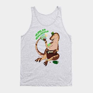 HoliDinos: St. Patrick’s Day - Muddled Megalosaurus Text Tank Top